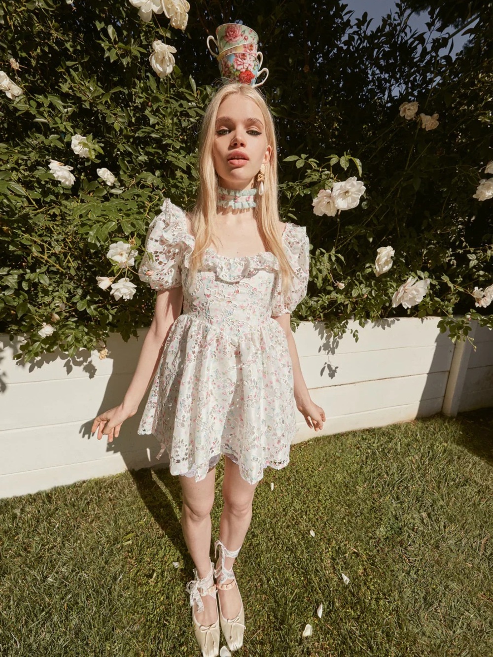 For Love and Lemons Magnolia Mini Dress